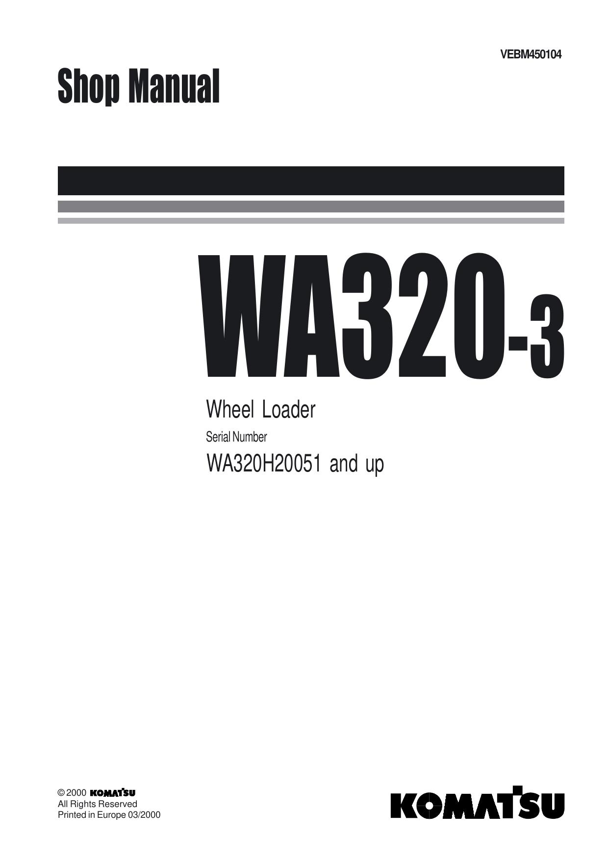 WA320-3 Shop Manual 11
